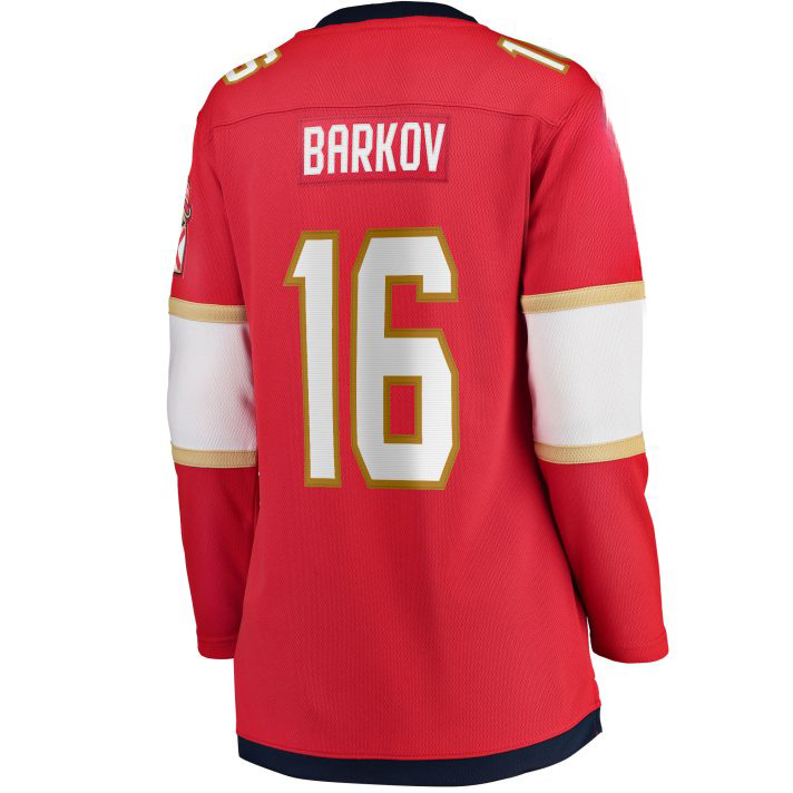 Aleksander Barkov Home #16 Red Women's Hockey Jersey