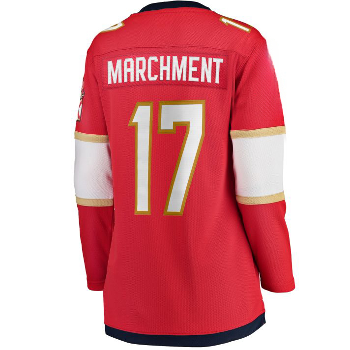 Mason Marchment Home #17 Red Women's Hockey Jersey