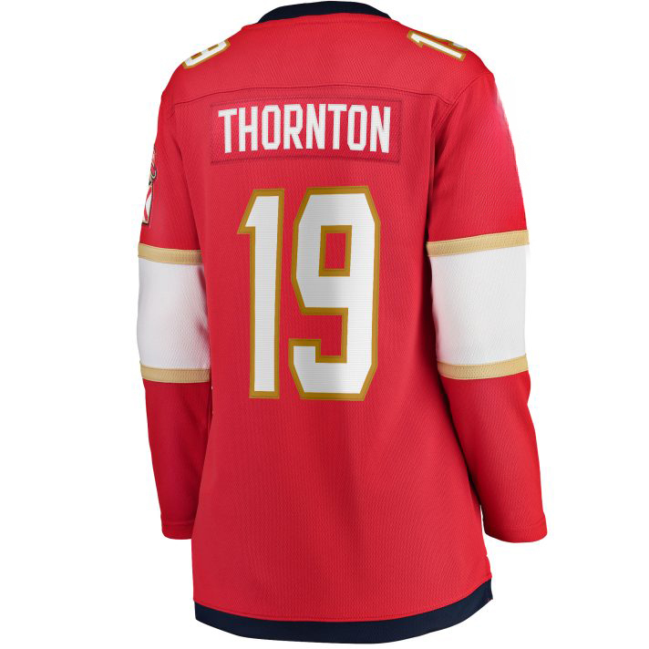 Joe Thornton Home #19 Red Women's Hockey Jersey