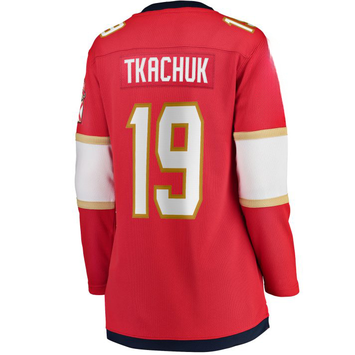 Matthew Tkachuk Home #19 Red Women's Hockey Jersey