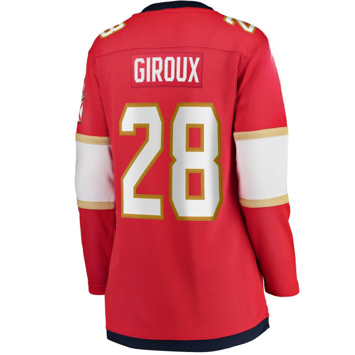 Claude Giroux Home #28 Red Women's Hockey Jersey