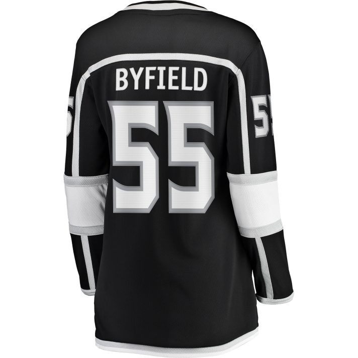 Quinton Byfield Home #55 Black Women's Hockey Jersey