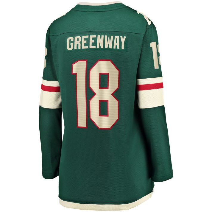 Jordan Greenway Home #18 Green Women's Hockey Jersey