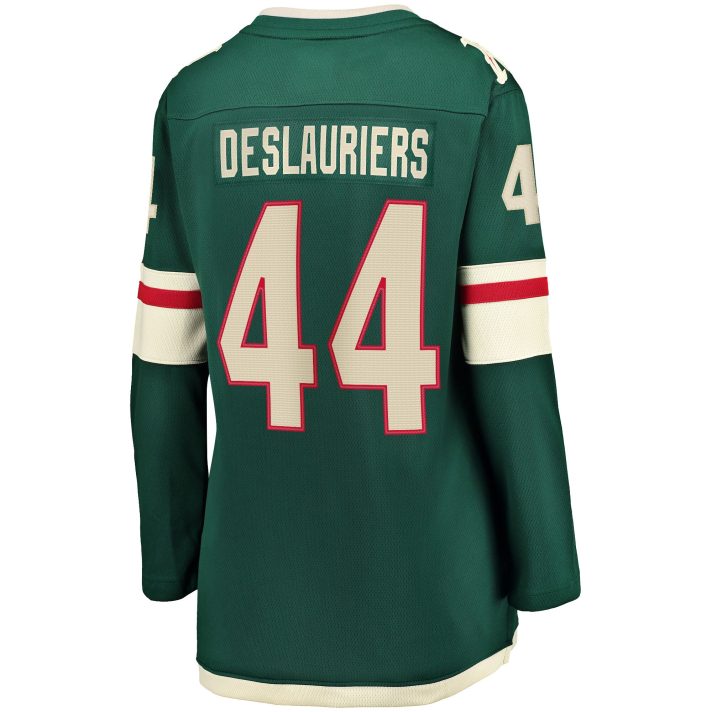 Nicolas Deslauriers Home #44 Green Women's Hockey Jersey