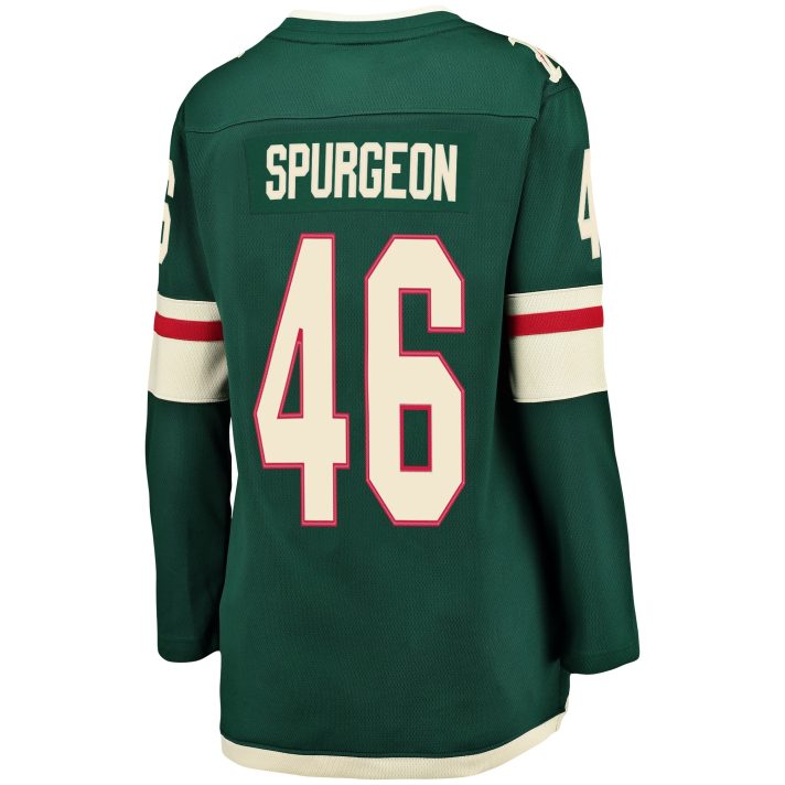 Jared Spurgeon Home #46 Green Women's Hockey Jersey