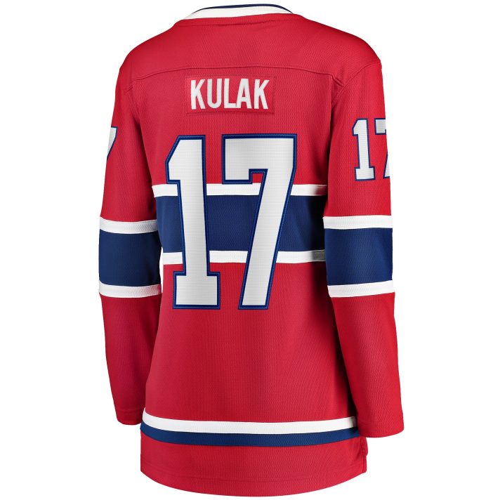 Brett Kulak Home #17 Red Women's Hockey Jersey