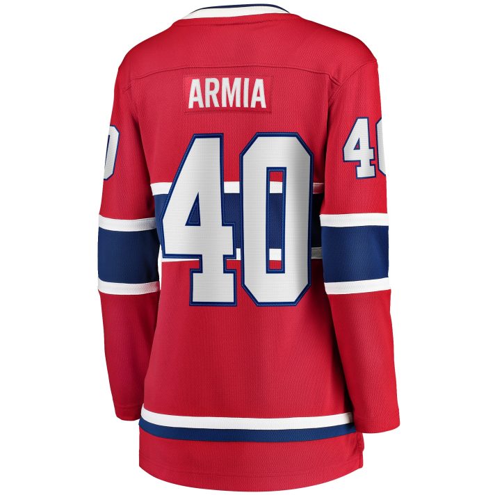 Joel Armia Home #40 Red Women's Hockey Jersey