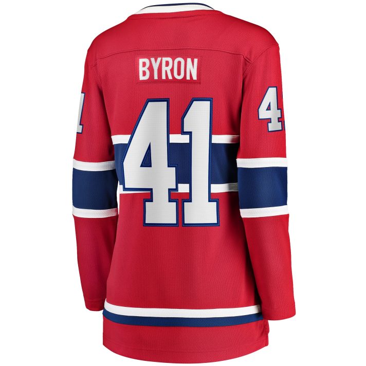 Paul Byron Home #41 Red Women's Hockey Jersey