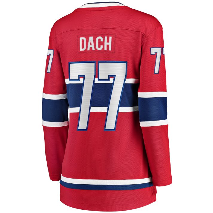 Kirby Dach Home #77 Red Women's Hockey Jersey