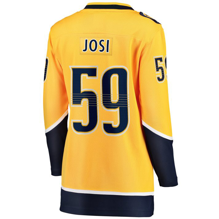 Roman Josi Home #59 Gold Women's Hockey Jersey