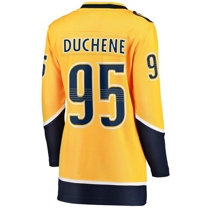 Matt Duchene Home #95 Gold Women's Hockey Jersey