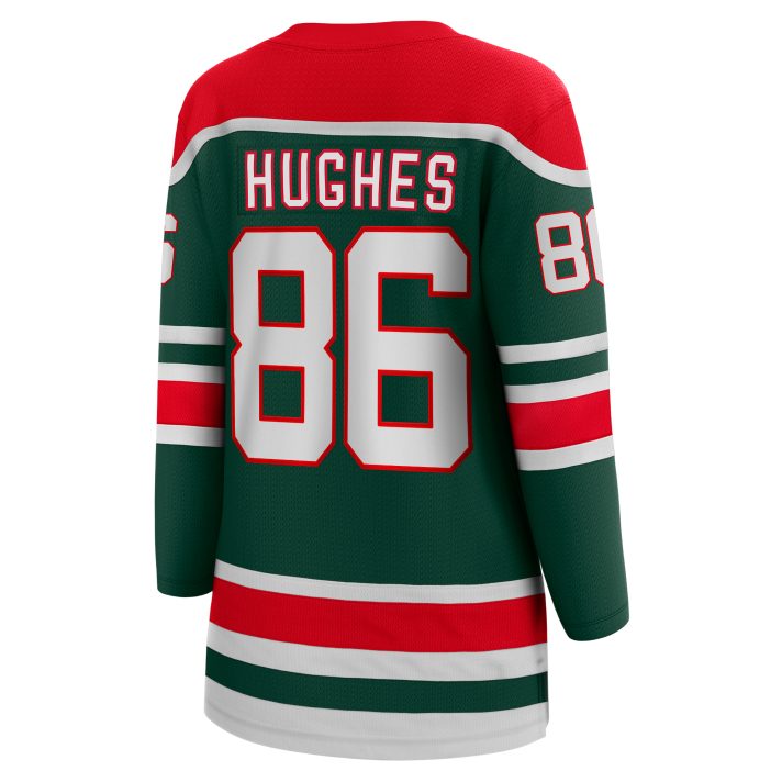 Jack Hughes 2020-21 Retro #86 Green Women's Hockey Jersey