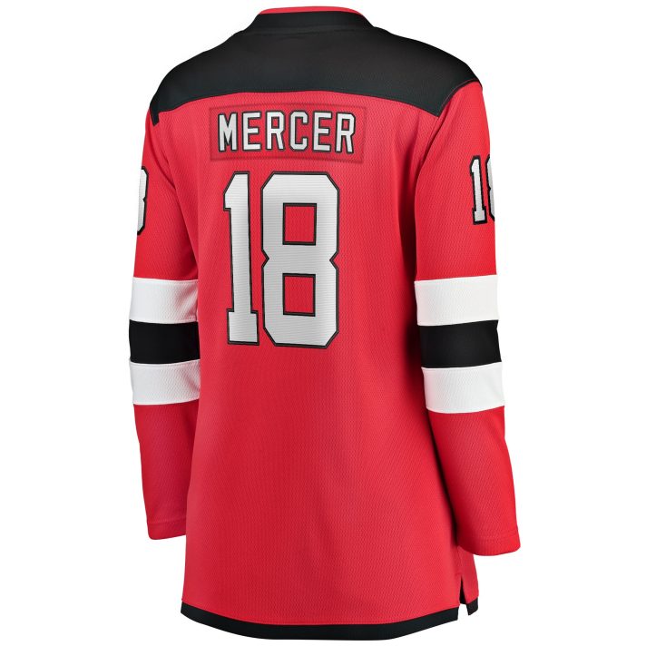 Dawson Mercer Home #18 Red Women's Hockey Jersey