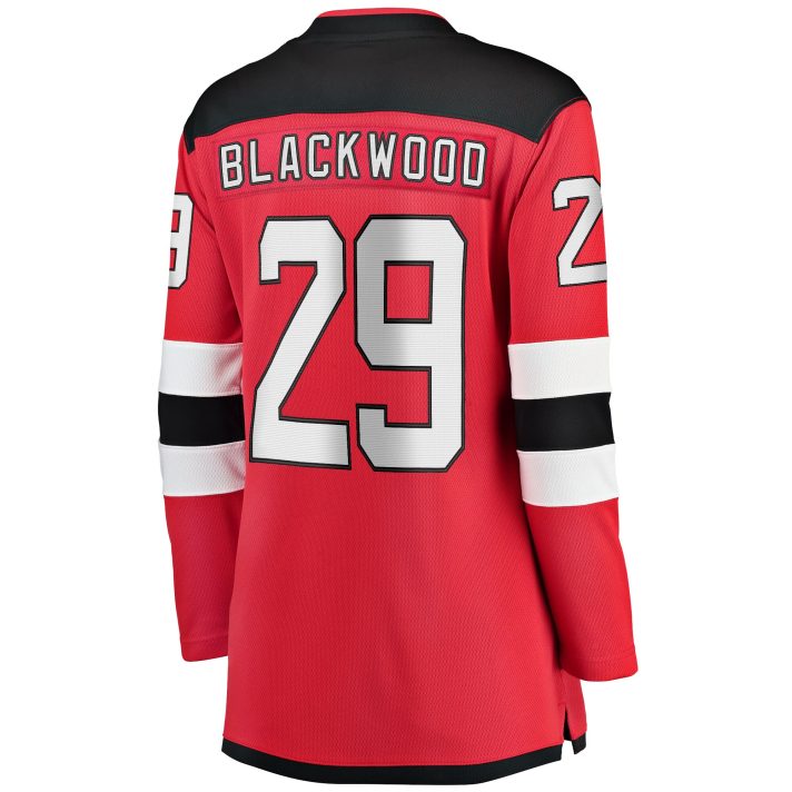 Mackenzie Blackwood Home #29 Red Women's Hockey Jersey