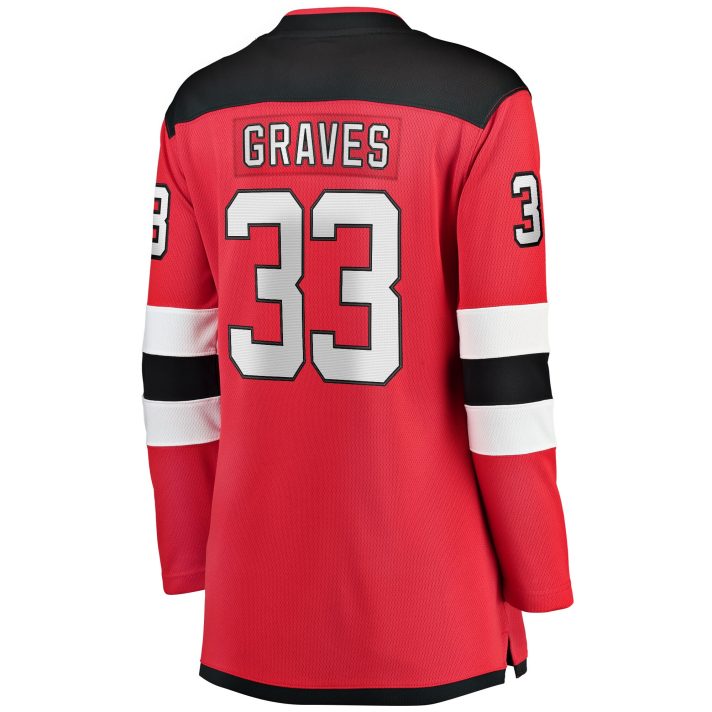 Ryan Graves Home #33 Red Women's Hockey Jersey