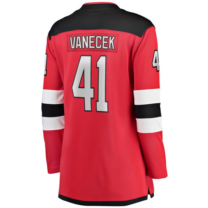 Vitek Vanecek #41 Red Home Women's Hockey Jersey