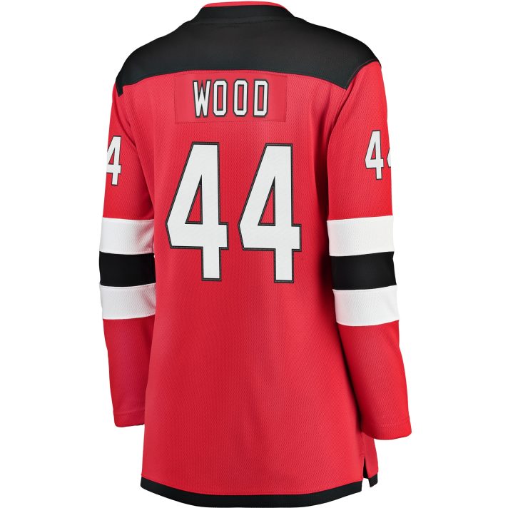 Miles Wood Home #44 Red Women's Hockey Jersey