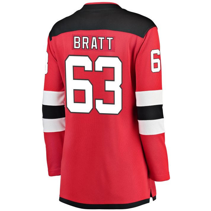 Jesper Bratt Home #63 Red Women's Hockey Jersey