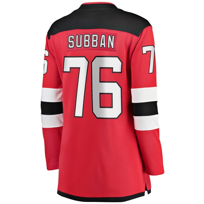 P.K. Subban Home #76 Red Women's Hockey Jersey