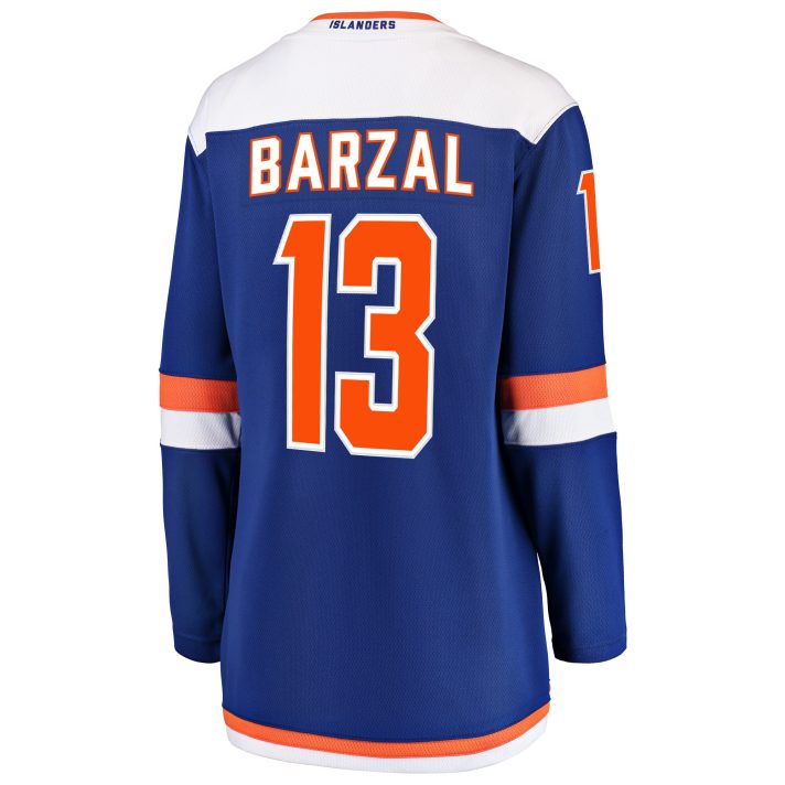 Mathew Barzal Alternate #13 Blue Women's Hockey Jersey