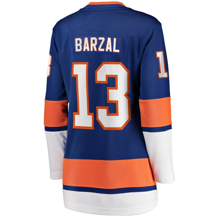 Mathew Barzal Home #13 Royal Women's Hockey Jersey