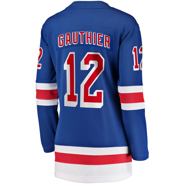 Julien Gauthier Home #12 Blue Women's Hockey Jersey