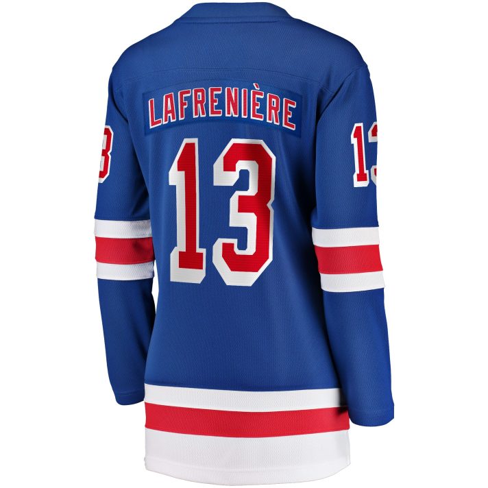 Alexis Lafreniere Home #13 Blue Women's Hockey Jersey