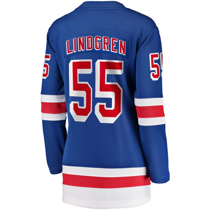 Ryan Lindgren Home #55 Blue Women's Hockey Jersey