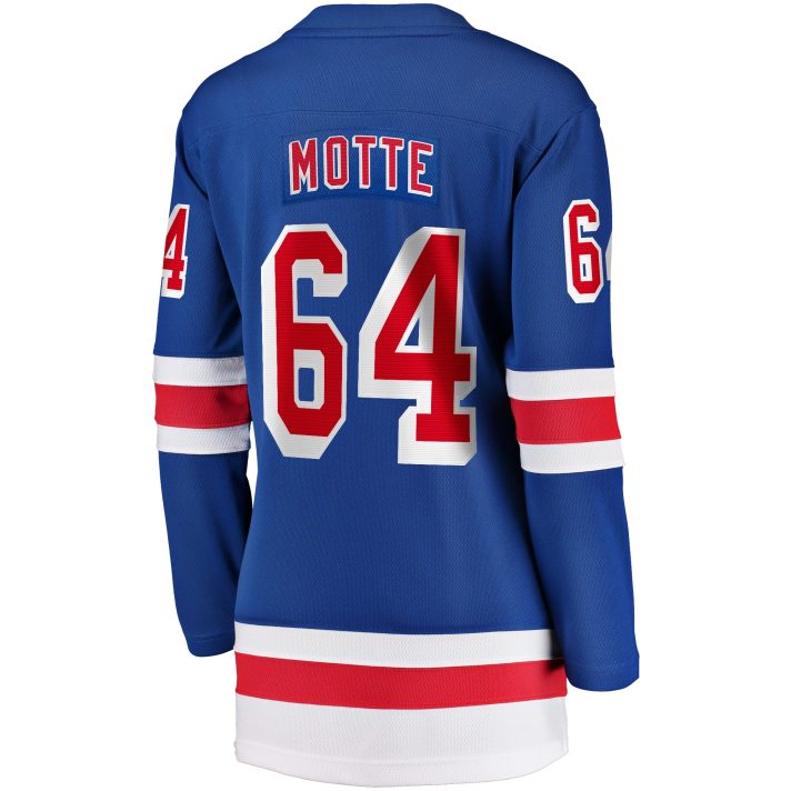 Tyler Motte Home #64 Blue Women's Hockey Jersey