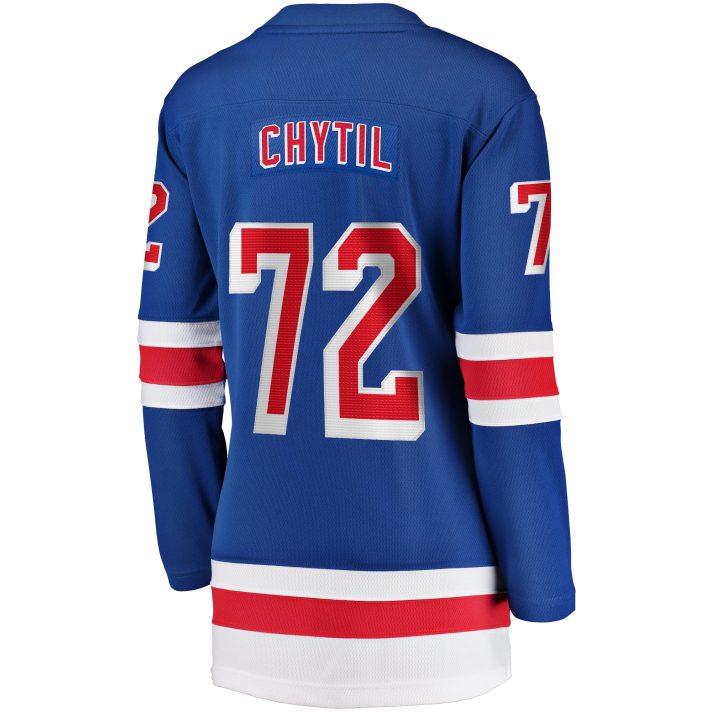 Filip Chytil Home #72 Blue Women's Hockey Jersey