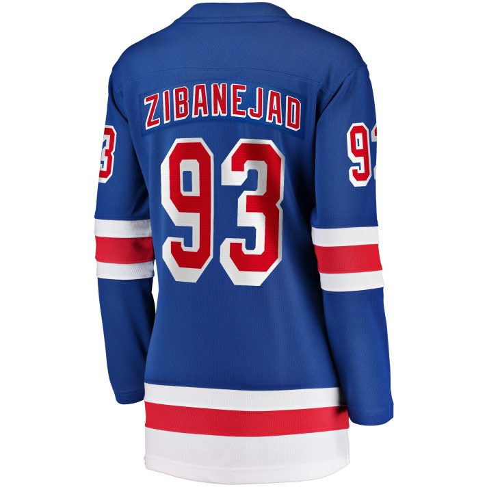 Mika Zibanejad Home #93 Blue Women's Hockey Jersey