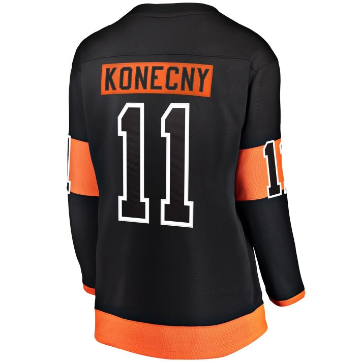 Travis Konecny Alternate #11 Black Women's Hockey Jersey