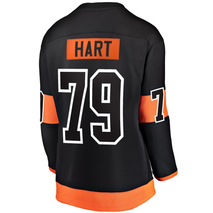 Carter Hart Alternate #79 Black Women's Hockey Jersey