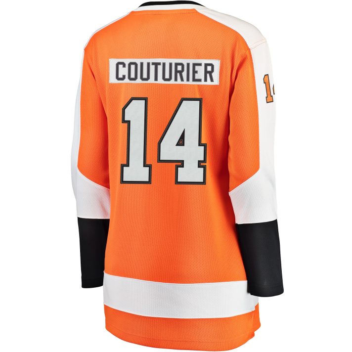 Sean Couturier Home #14 Orange Women's Hockey Jersey