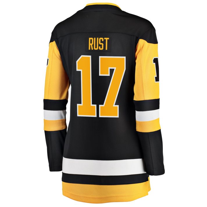 Bryan Rust Home #17 Black Women's Hockey Jersey