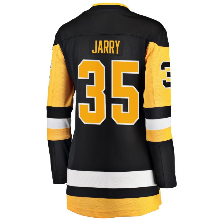 Tristan Jarry Home #35 Black Women's Hockey Jersey