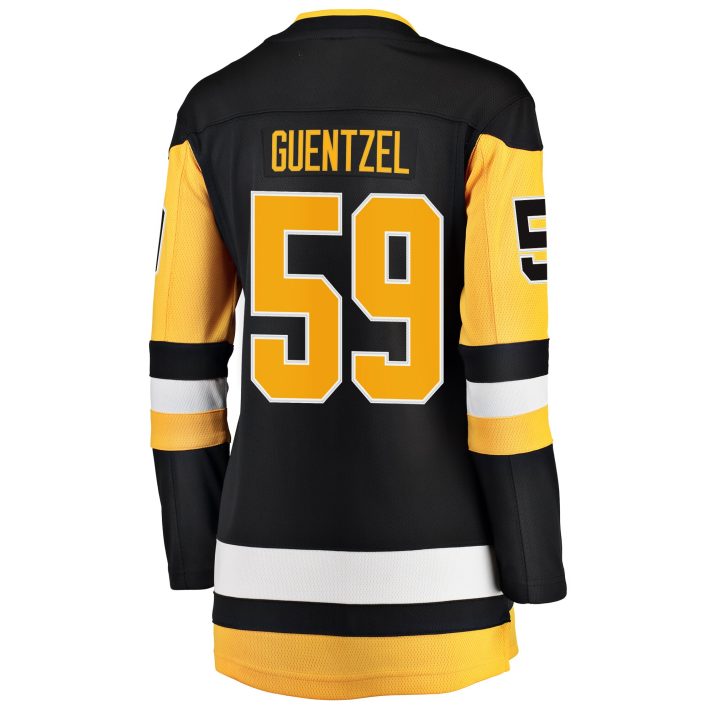 Jake Guentzel Home #59 Black Women's Hockey Jersey