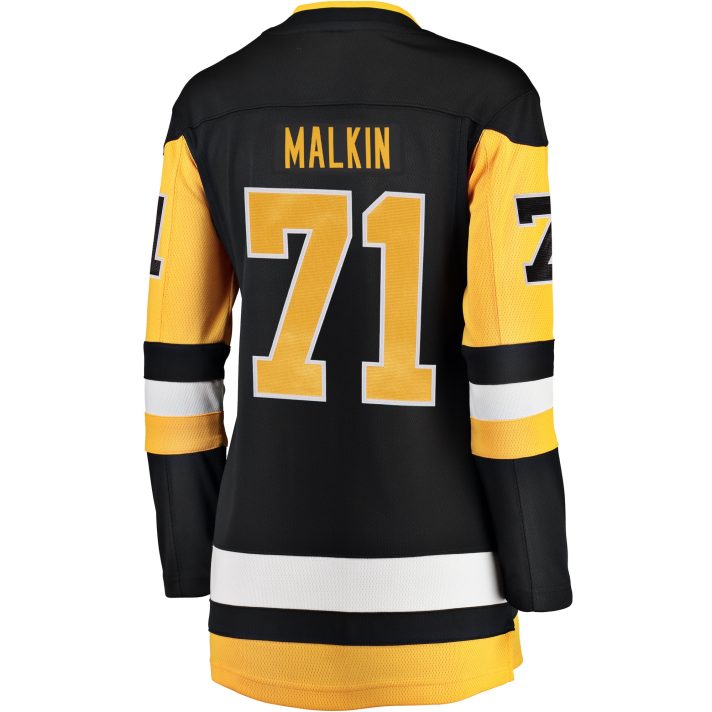 Evgeni Malkin Home #71 Black Women's Hockey Jersey