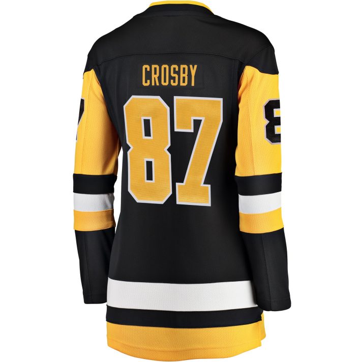 Sidney Crosby Home #87 Black Women's Hockey Jersey