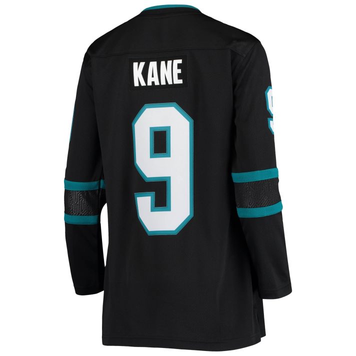 Evander Kane Alternate #9 Black Women's Hockey Jersey