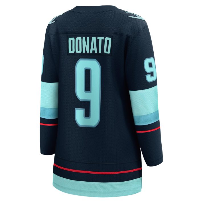 Ryan Donato Home #9 Navy Women's Hockey Jersey