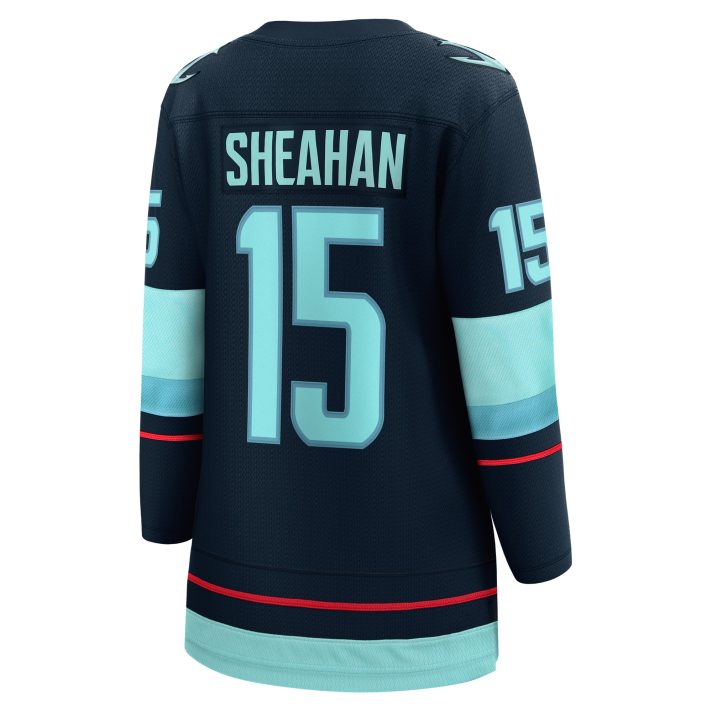 Riley Sheahan Home #15 Navy Women's Hockey Jersey