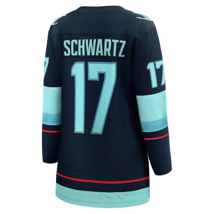 Jaden Schwartz Home #17 Navy Women's Hockey Jersey