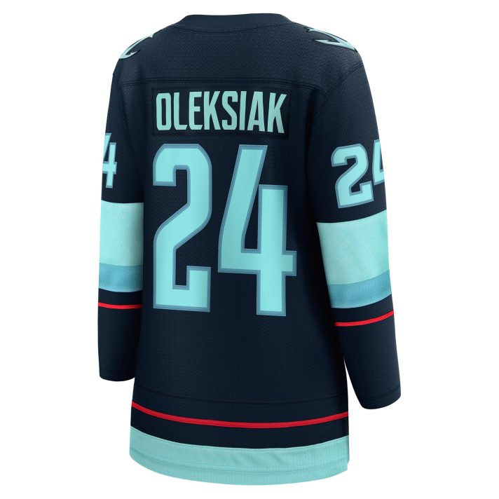 Jamie Oleksiak Home #24 Navy Women's Hockey Jersey