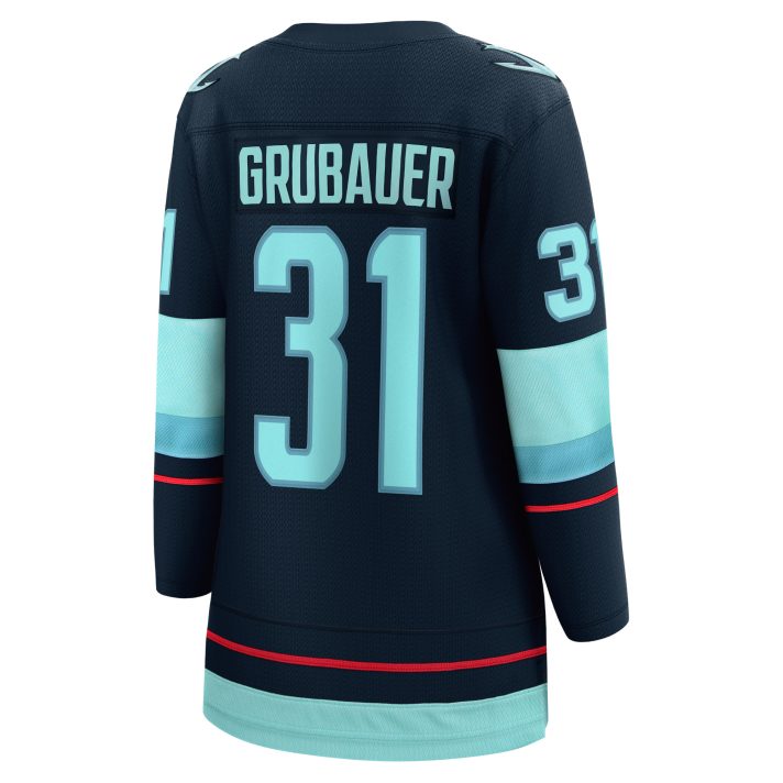 Philipp Grubauer Home #31 Navy Women's Hockey Jersey