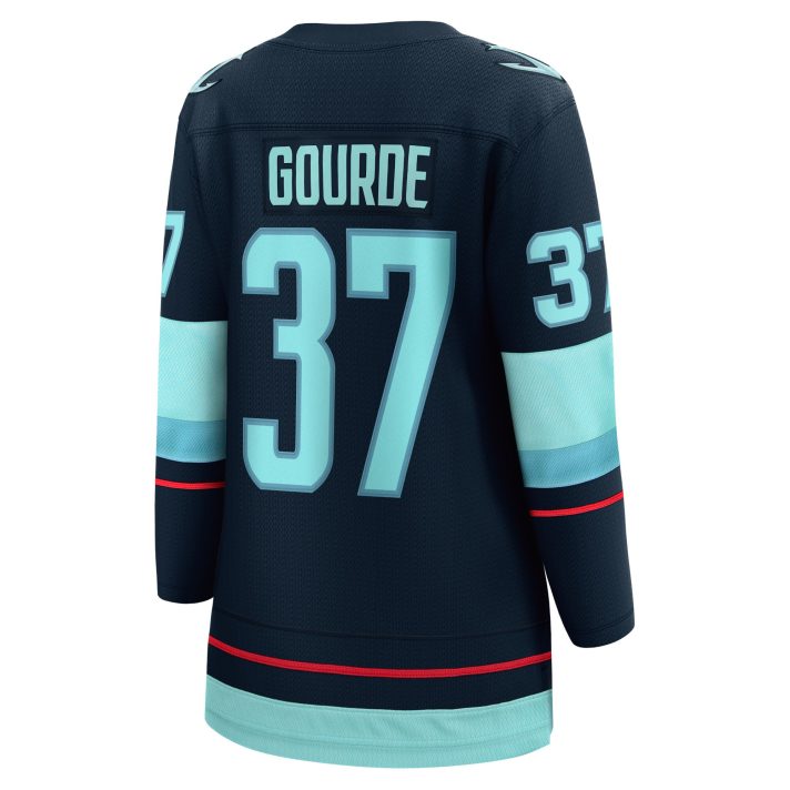 Yanni Gourde Home #37 Navy Women's Hockey Jersey