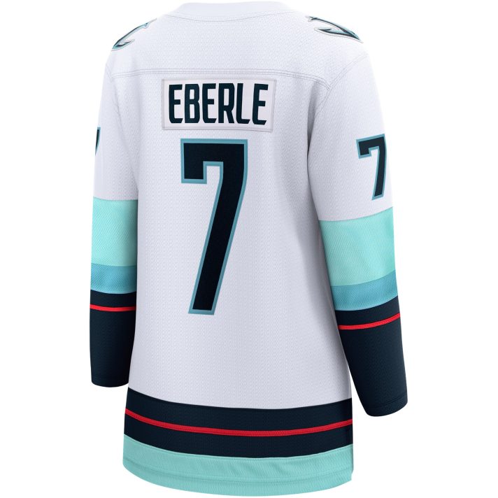 Jordan Eberle Away #7 White Women's Hockey Jersey