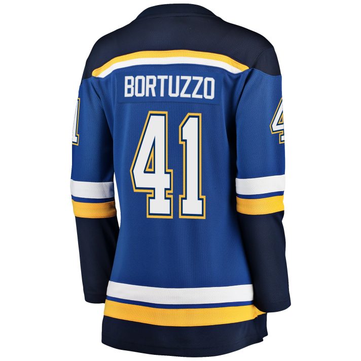 Robert Bortuzzo Home #41 Blue Women's Hockey Jersey