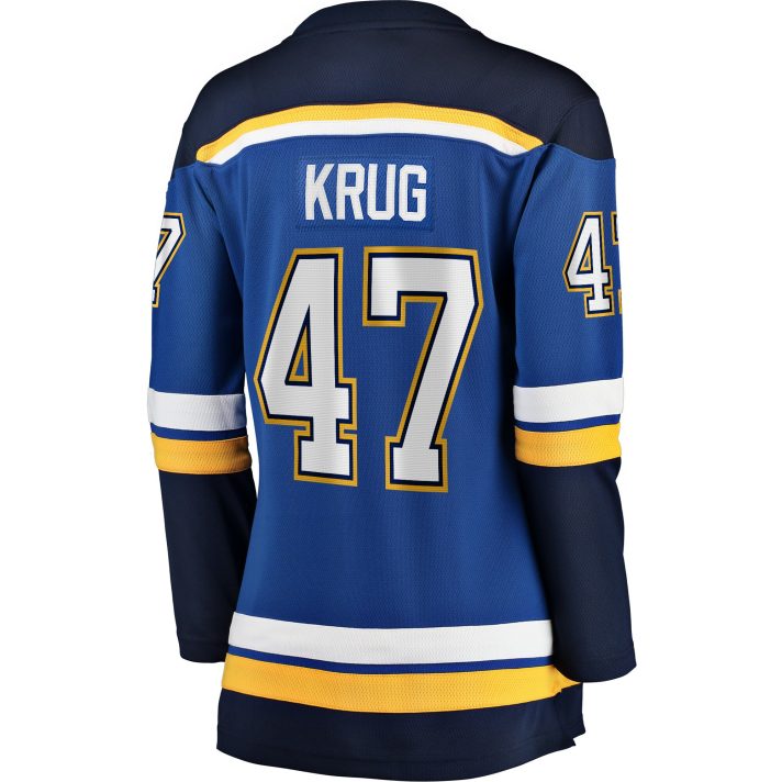 Torey Krug Home #47 Blue Women's Hockey Jersey