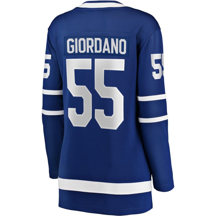 Mark Giordano Home #55 Blue Women's Hockey Jersey